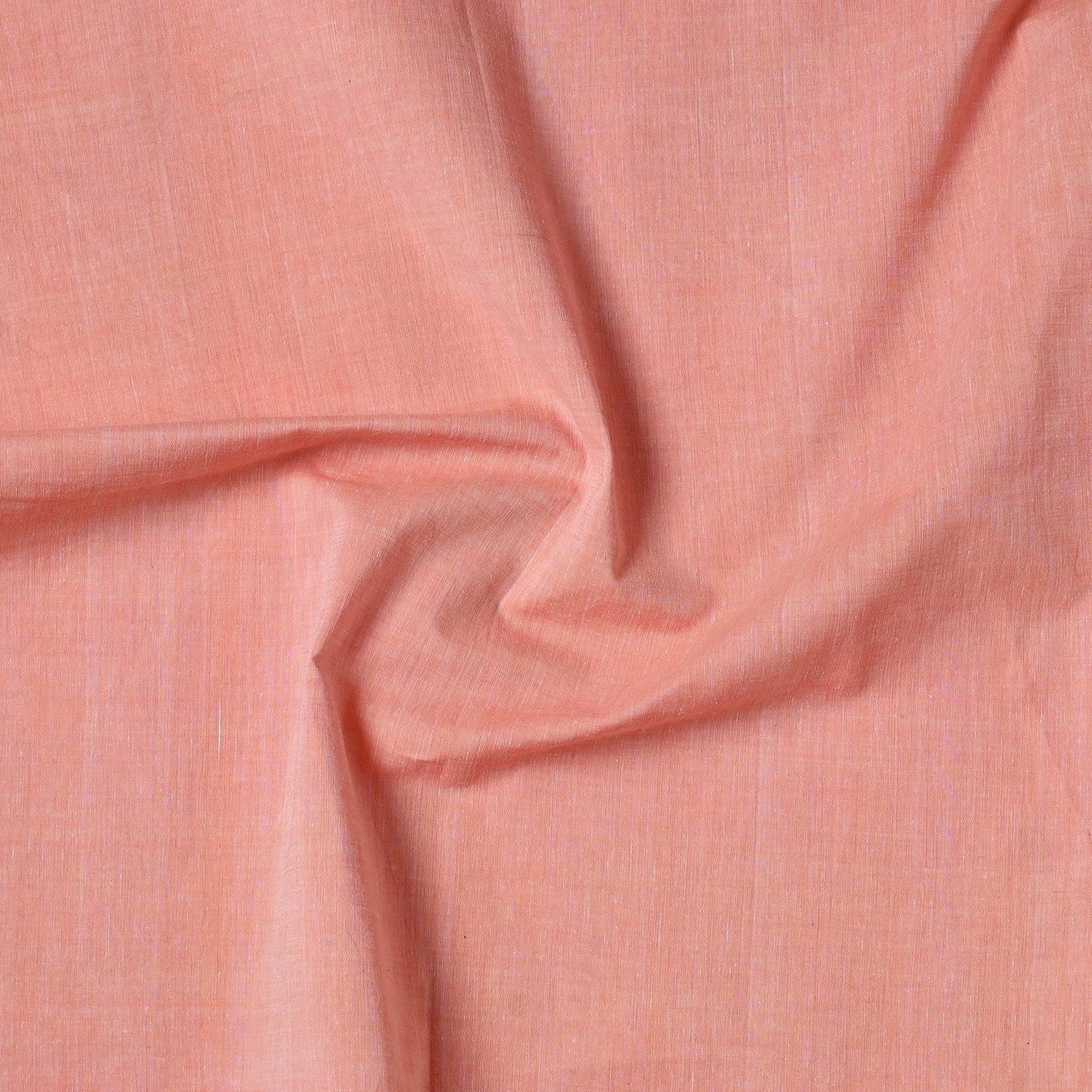 Peach - Mangalagiri Handloom Cotton Precut Fabric (1.8 meter) 65