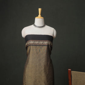 Dharwad Cotton Plain Thread Border Unstitched Dress Material: Kurta, Bottom & Dupatta 17