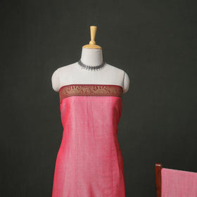 Dharwad Cotton Plain Thread Border Unstitched Dress Material: Kurta, Bottom & Dupatta 21