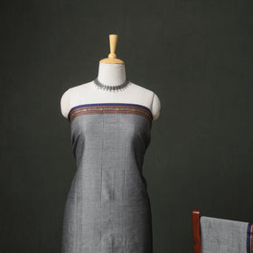 Dharwad Cotton Plain Thread Border Unstitched Dress Material: Kurta, Bottom & Dupatta 23