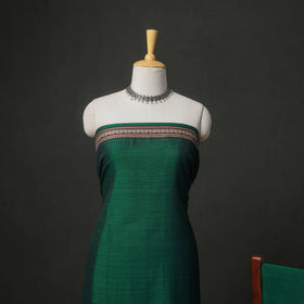 Dharwad Cotton Plain Thread Border Unstitched Dress Material: Kurta, Bottom & Dupatta 24