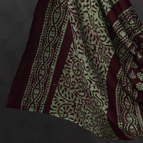 Green 3pc Cotton Kutch Batik Print Dress Material 