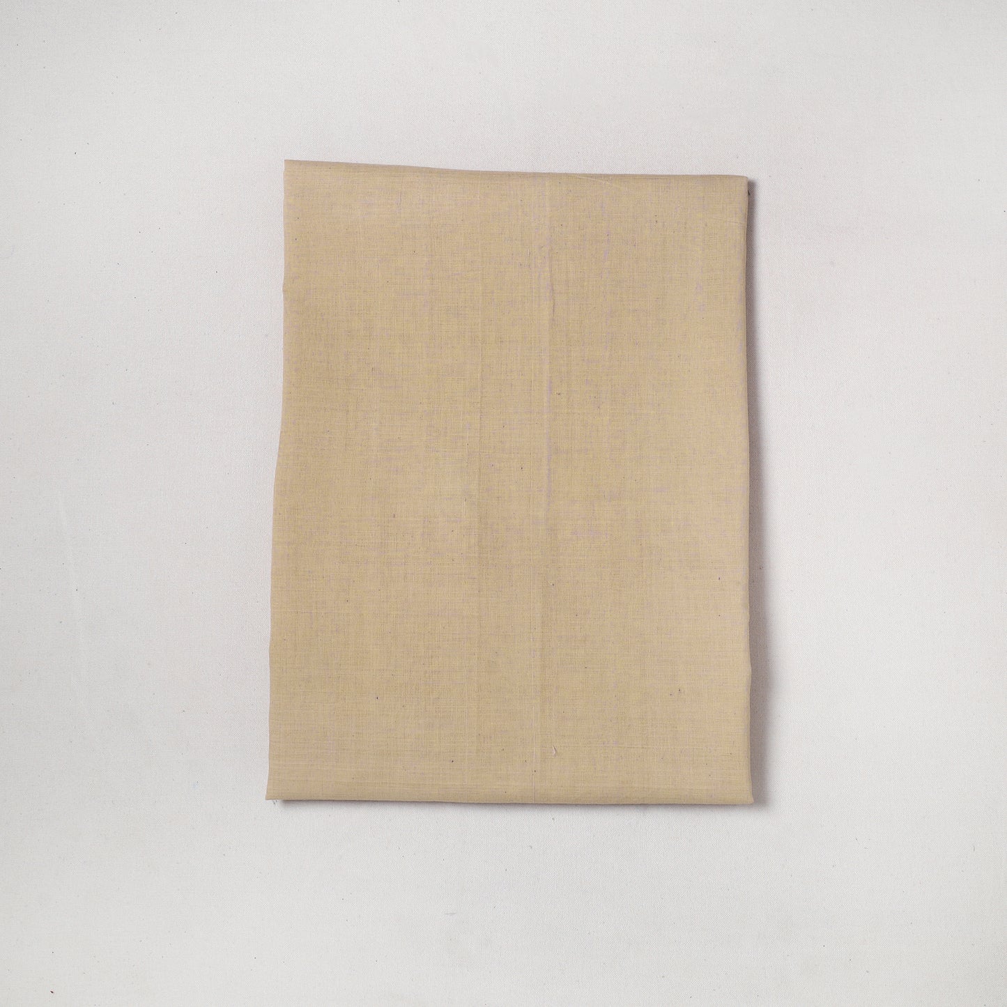 Beige - Mangalagiri Handloom Cotton Precut Fabric (1.3 meter) 82