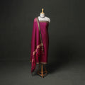 Dharwad Cotton Plain Thread Border Unstitched Dress Material: Kurta, Bottom & Dupatta 26