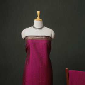 Dharwad Cotton Plain Thread Border Unstitched Dress Material: Kurta, Bottom & Dupatta 26