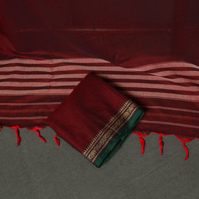 Dharwad Cotton Plain Thread Border Unstitched Dress Material: Kurta, Bottom & Dupatta 27