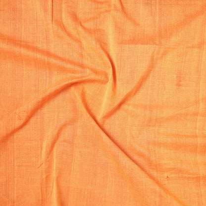 Orange - Mangalagiri Handloom Cotton Zari Border Precut Fabric (1.6 meter) 01