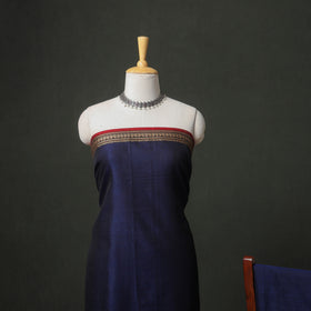 Dharwad Cotton Plain Thread Border Unstitched Dress Material: Kurta, Bottom & Dupatta 29