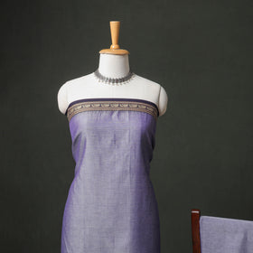 Dharwad Cotton Plain Thread Border Unstitched Dress Material: Kurta, Bottom & Dupatta 31