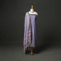 Dharwad Cotton Plain Thread Border Unstitched Dress Material: Kurta, Bottom & Dupatta 31
