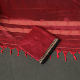 Dharwad Cotton Plain Thread Border Unstitched Dress Material: Kurta, Bottom & Dupatta 33