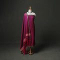 Dharwad Cotton Plain Thread Border Unstitched Dress Material: Kurta, Bottom & Dupatta 36