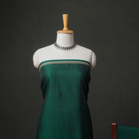 Dharwad Cotton Plain Thread Border Unstitched Dress Material: Kurta, Bottom & Dupatta 37