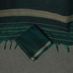 Dharwad Cotton Plain Thread Border Unstitched Dress Material: Kurta, Bottom & Dupatta 37