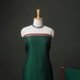 Dharwad Cotton Plain Thread Border Unstitched Dress Material: Kurta, Bottom & Dupatta 38