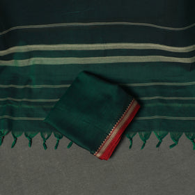 Dharwad Cotton Plain Thread Border Unstitched Dress Material: Kurta, Bottom & Dupatta 38