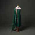 Dharwad Cotton Plain Thread Border Unstitched Dress Material: Kurta, Bottom & Dupatta 38