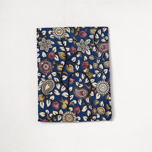 Blue - Kalamkari Printed Cotton Precut Fabric (1.7 meter) 34