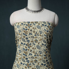 Ajrakh Block Print Natural Dyed Cotton Unstitched Dress Material: Kurta with Dupatta 05