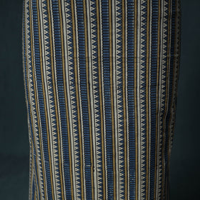 Ajrakh Block Print Natural Dyed Cotton Unstitched Dress Material: Kurta with Dupatta 07