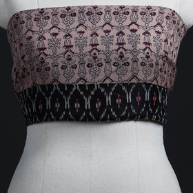 Beige - woollen bagh blouse piece 38 - handcrafted