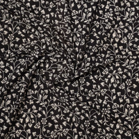 Black - Kalamkari Printed Cotton Precut Fabric (1.55 meter) 40