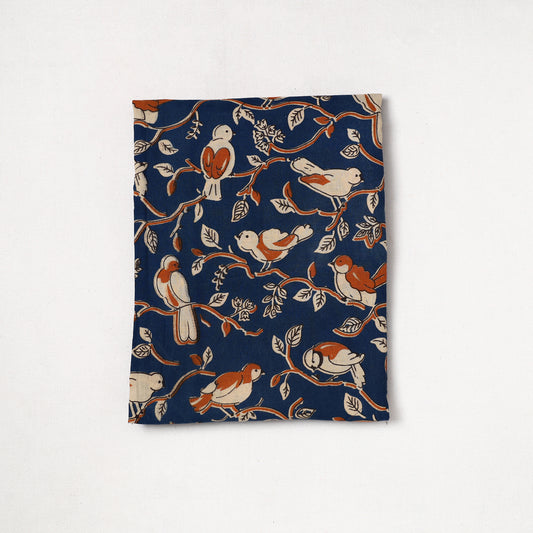 Blue - Kalamkari Printed Cotton Precut Fabric (2 meter) 41