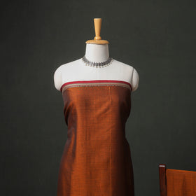 Dharwad Cotton Plain Thread Border Unstitched Dress Material: Kurta, Bottom & Dupatta 42