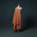 Sanganeri Block Print Cotton Unstitched Dress Material: Kurta with Dupatta 10