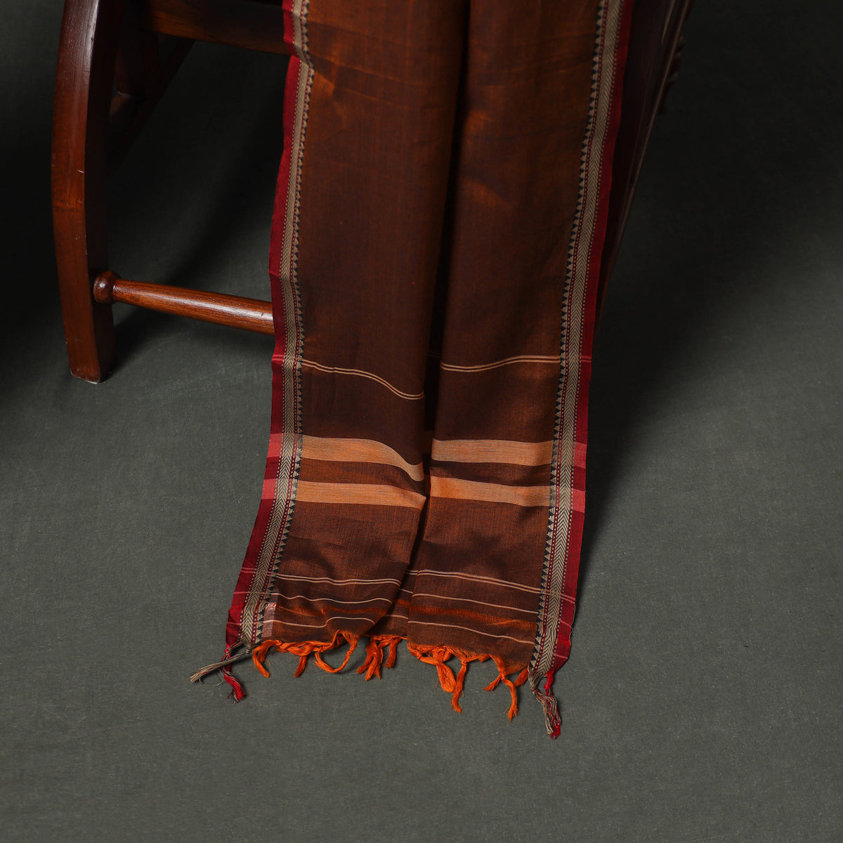 Dharwad Cotton Plain Thread Border Unstitched Dress Material: Kurta, Bottom & Dupatta 42