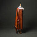 Dharwad Cotton Plain Thread Border Unstitched Dress Material: Kurta, Bottom & Dupatta 42