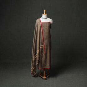 Dharwad Cotton Plain Thread Border Unstitched Dress Material: Kurta, Bottom & Dupatta 43