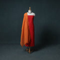 Jacquard Cotton Unstitched Dress Material: Kurta with Dupatta 14