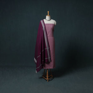 Jacquard Cotton Unstitched Dress Material: Kurta with Dupatta 15