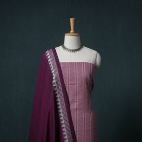 Jacquard Cotton Unstitched Dress Material: Kurta with Dupatta 15