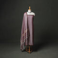 Dharwad Cotton Plain Thread Border Unstitched Dress Material: Kurta, Bottom & Dupatta 46
