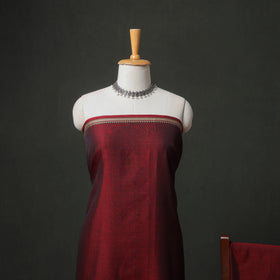 Dharwad Cotton Plain Thread Border Unstitched Dress Material: Kurta, Bottom & Dupatta 47