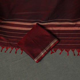 Dharwad Cotton Plain Thread Border Unstitched Dress Material: Kurta, Bottom & Dupatta 47