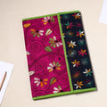 Pink Handcrafted Bengal Kantha Work File Folder