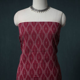 Pochampally Ikat Cotton Unstitched Dress Material: Kurta with Dupatta 21