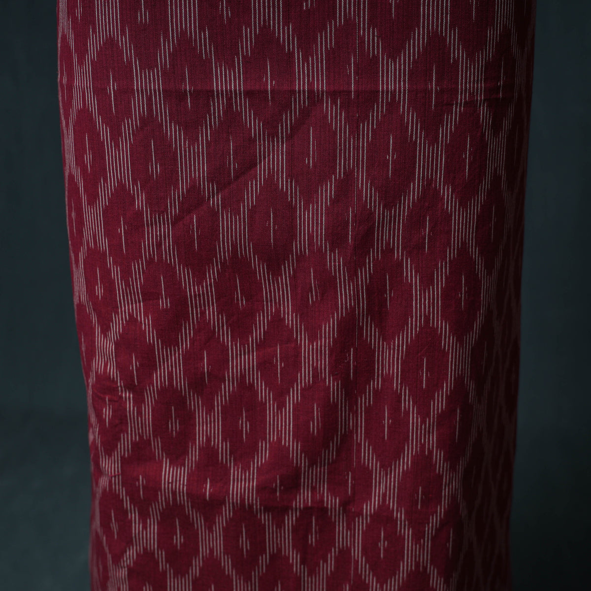 Pochampally Ikat Cotton Unstitched Dress Material: Kurta with Dupatta 21