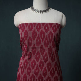 Pochampally Ikat Cotton Unstitched Dress Material: Kurta with Dupatta 22