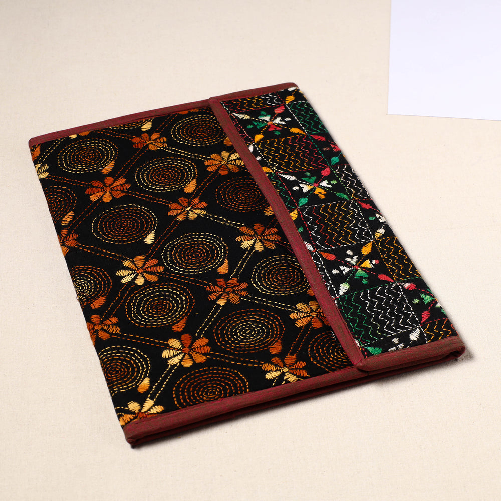 Handcrafted Bengal Kantha Work File Folder 33