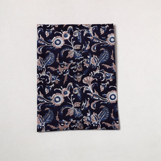 Black - Sanganeri Block Printed Cotton Precut Fabric (1 meter) 71