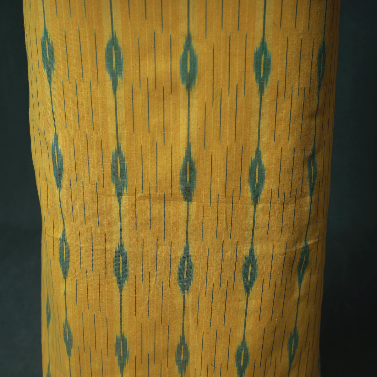 Pochampally Ikat Cotton Unstitched Dress Material: Kurta with Dupatta 24
