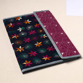 Multicolor Handcrafted Bengal Kantha Work File Folder