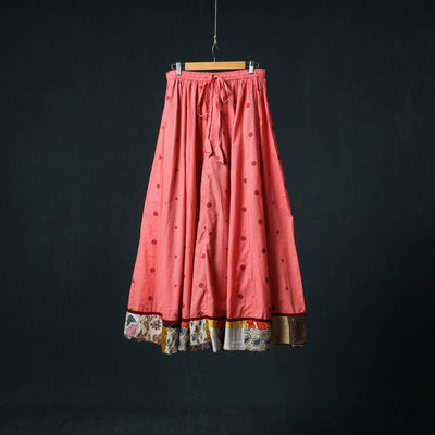 Jacquard 24 Kali Cotton Long Skirt with Patchwork Border 09