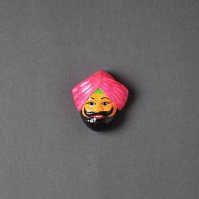  Handpainted Terracotta Face Magnet Online in India  