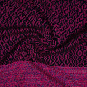 Pink - woollen plain blouse piece 03 - handcrafted