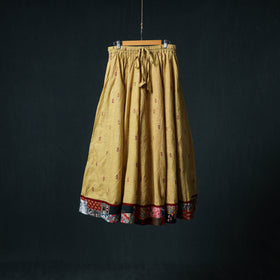 Jacquard 24 Kali Cotton Long Skirt with Patchwork Border 01